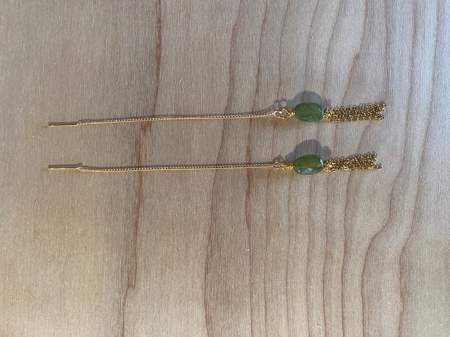 Wildflower Sapphire threader earrings