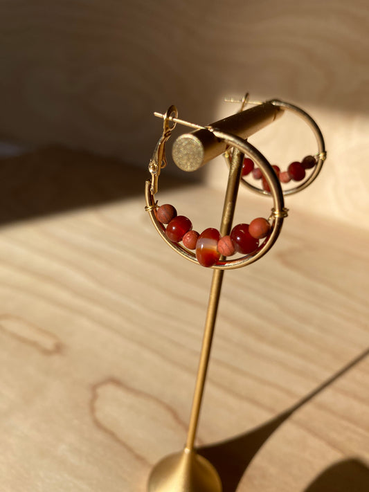 Red Stone Hoops